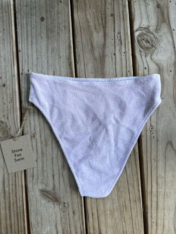 NWT Stone Fox Sola terry bikini bottoms orchid - Image 4