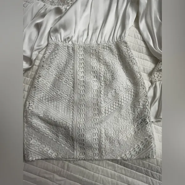 Revolve x Michael Costello Shandy white mini dress - Image 7