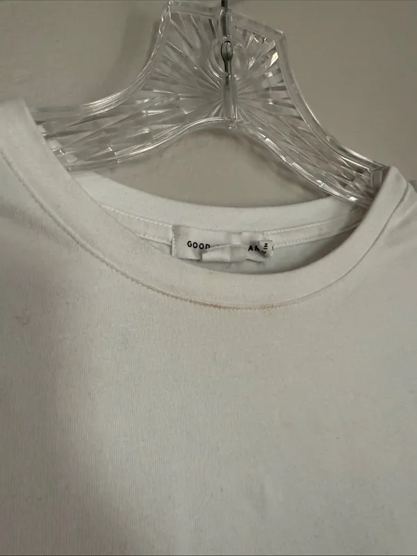 Good American White Crewneck Tee - Image 3