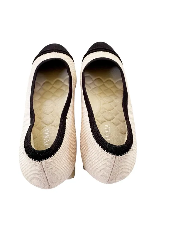 Vivaia Julie Pro Round Toe Chunky Heels in Black Beige Size 36 - Image 6