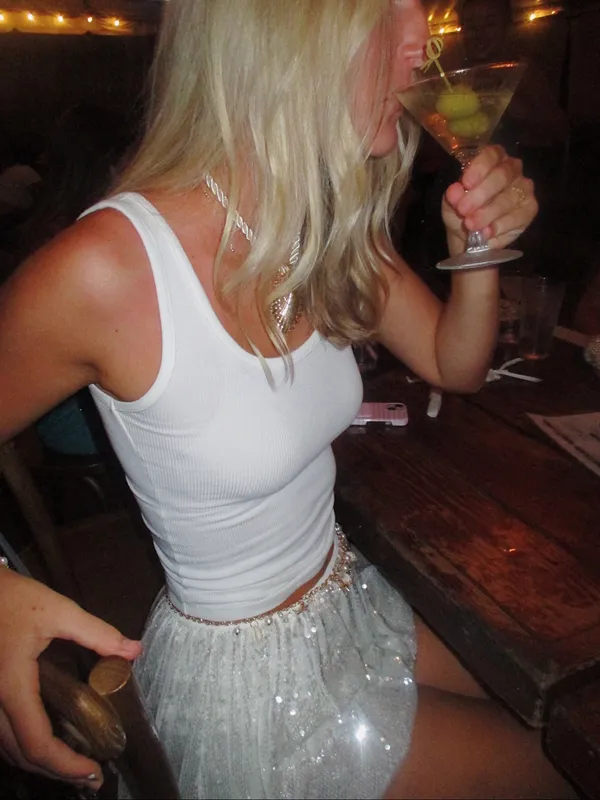 fab'rik White Sparkle Skirt - Image 2