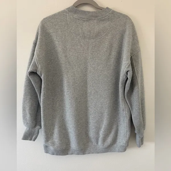 Aerie Bear Trail Gorpcore Gray Get Away Oversized Crewneck Sweatshirt size xxs - Image 10