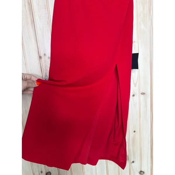 NWT Lulus Twist and Make Up Red One-Shoulder Bodycon Midi Dress Holiday Party S - Image 5