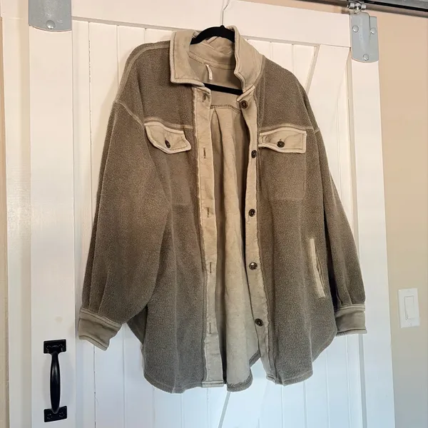 Free people ruby fleece shirt jacket - Image 3