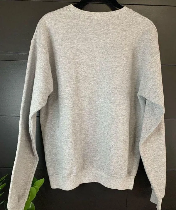 Basic Heather Gray Crewneck Sweatshirt. Unisex. EUC Size M - Image 3