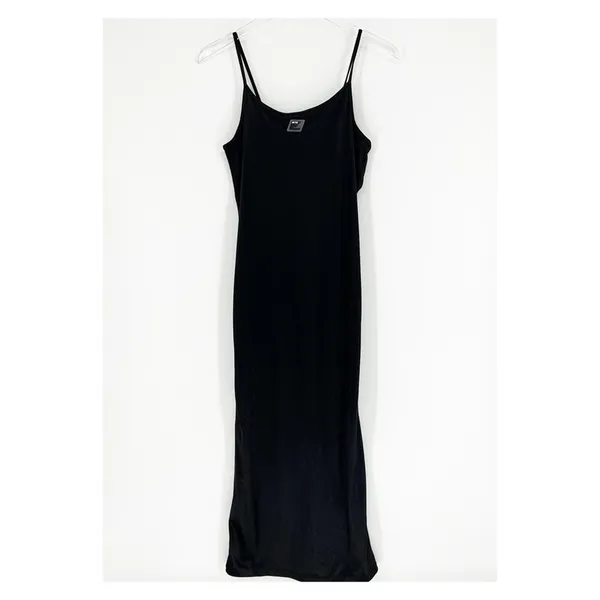 Urban Outfitters iets frans Satin Maxi Dress Women's‎ S Black Sleeveless Y2K - Image 2