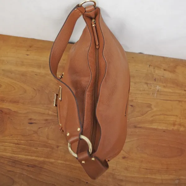 Brown Leather Michael, Michael Kors Shoulder Bag - Image 7
