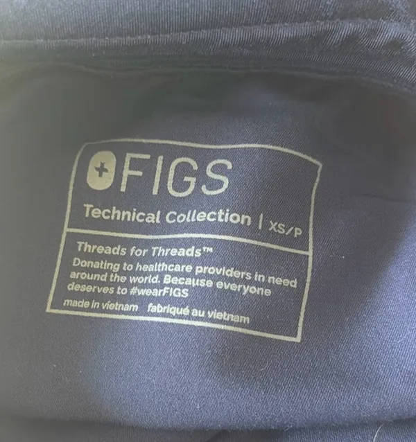 FIGS High-Waisted Zamora Pants Navy XS Petite - Image 6