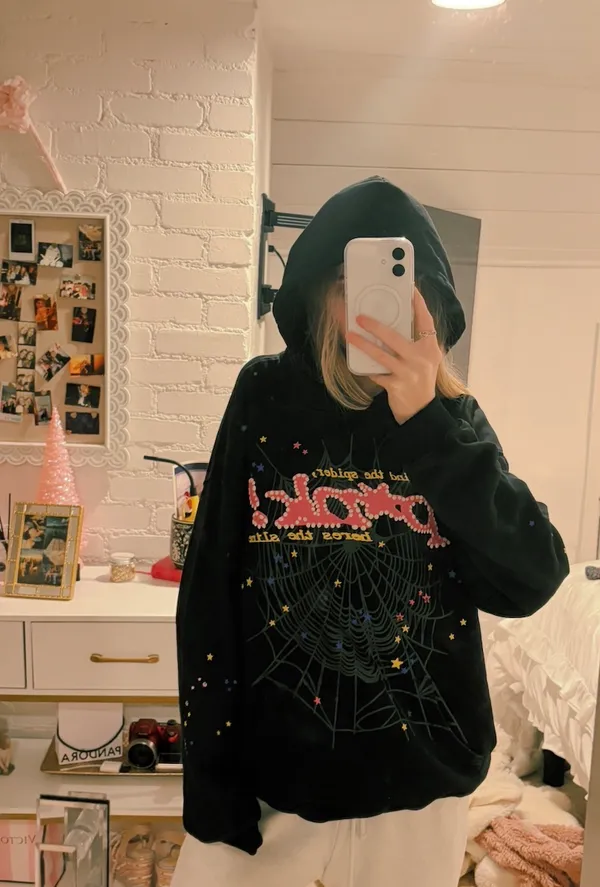 Hoodie Spyder Pink P*nk Sp5der - Image 3