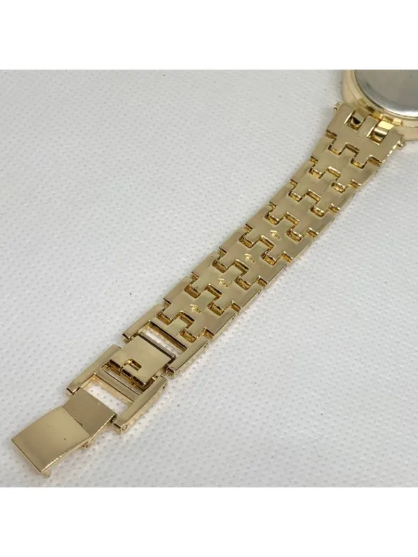 Charter club gold tone women watch 28mm rhinestones quartz up to 7.5” running - Image 7