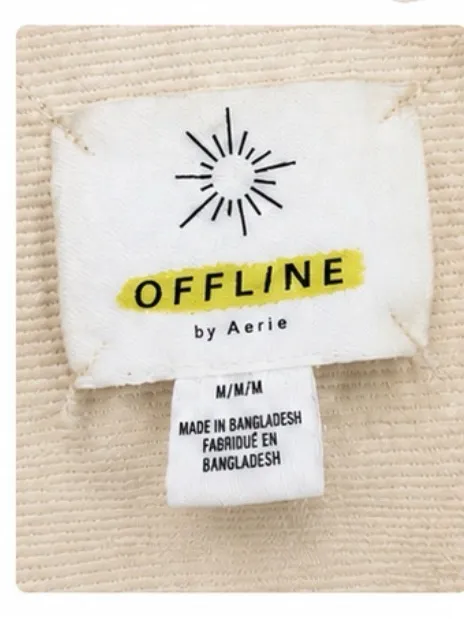 OFFLINE by Aerie Corduroy Half-Zip Oversized Shacket Medium - Image 4