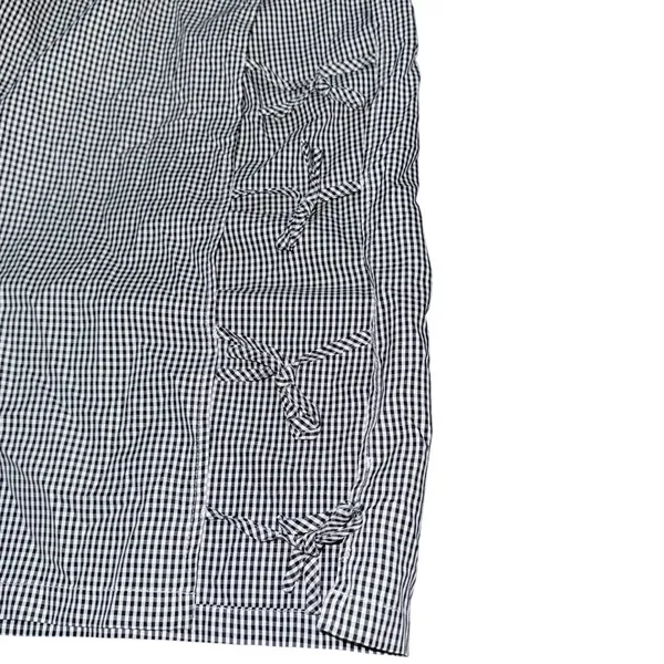 CIDER Y2K Gingham Wide Leg Pants NWT High Waisted Plaid Side Tie Loose Fit Sz M - Image 7