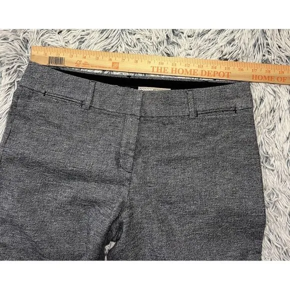 LOFT Womens‎ Trouser Textured Pants Size 10P Gray - Image 6
