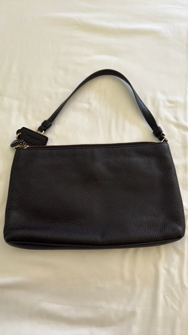 Coach black leather bag  - Image 2