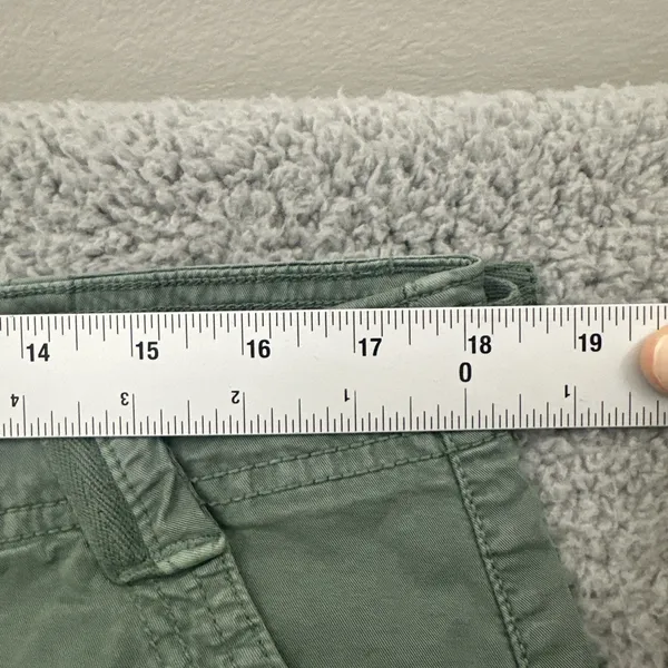 American Eagle Stovepipe Utility Pants Green Gorpcore Wide Leg Women's 16 x 30 - Image 8