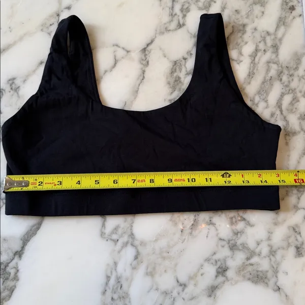 NWOT Quince Women's Black Comfort Rib Tank Bralette (2-pack) L Sold Out Online - Image 4