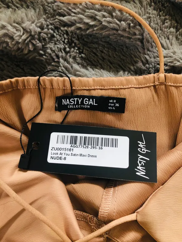 Nasty Gal Look At You Satin Maxi Dress - Image 3