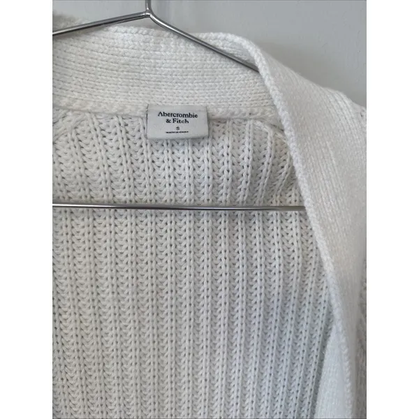 Abercrombie & Fitch Chunky Knit Open Cardigan Sweater Women's Size Small 2727 - Image 5