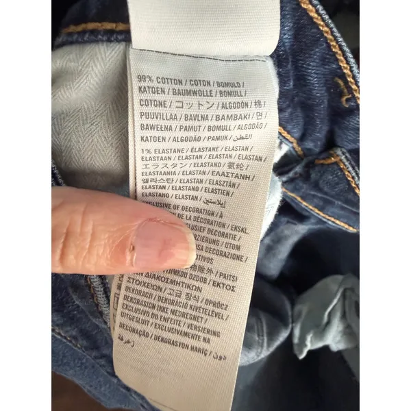 Abercrombie & Fitch Women 10R Dark Wash Bootcut Jeans W30 L33 Mid Rise Stretch - Image 10