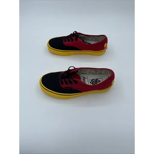Vans X Disney Authentic Mickey Mouse low top skateboard sneakers size 7 - Image 4