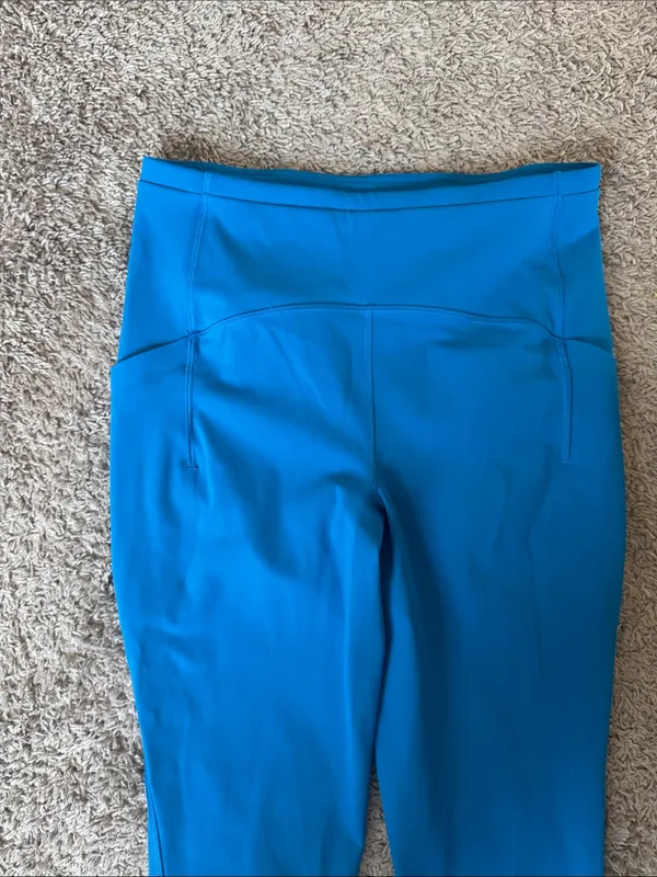 lululemon athletica Electric Blue High-Rise Cropped Leggings / R4 - Image 2