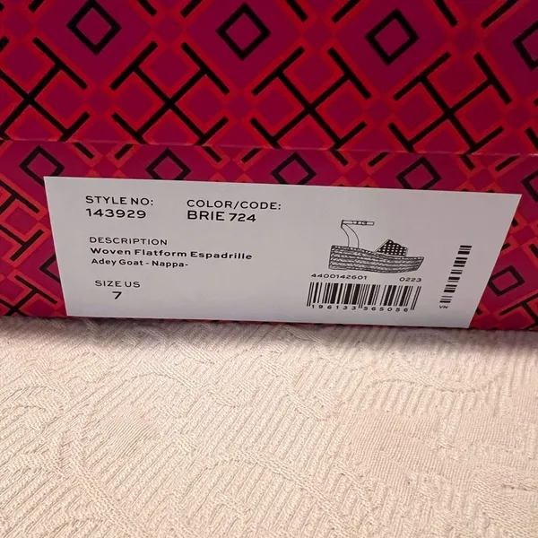 Tory Burch Women's Cream Espadrille Wedge Sandals - Image 3