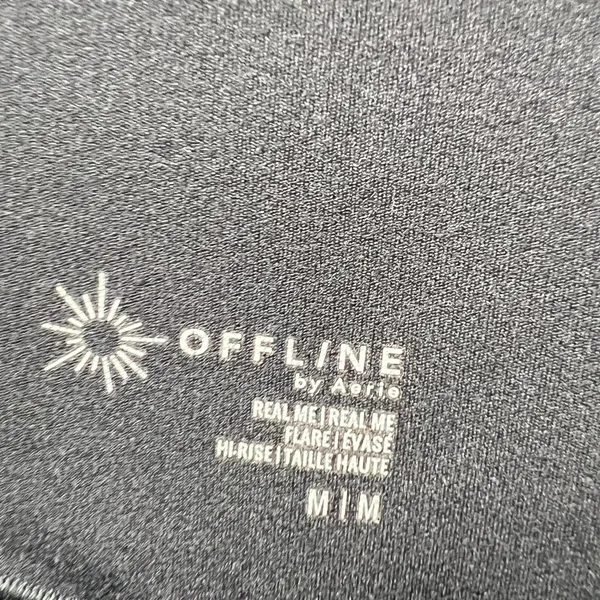 OFFLINE By Aerie Real Me High Waisted‎ V-Shape Crossover Waist Flare Leggings M - Image 5