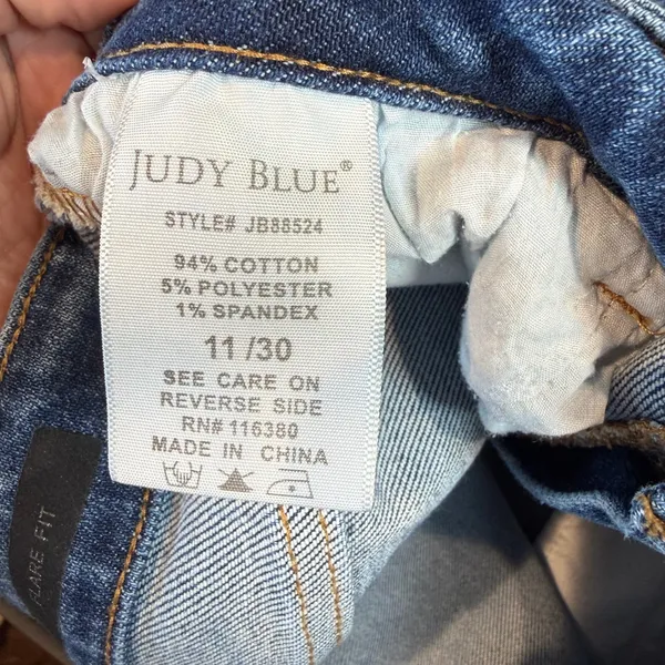 Judy Blue Georgia‎ Panel Flare Jeans Bell Bottoms Size 11/30 - Image 7