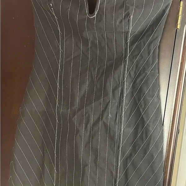 Zara Black Strapless Bodycon Dress Sweetheart Neckline - Image 3