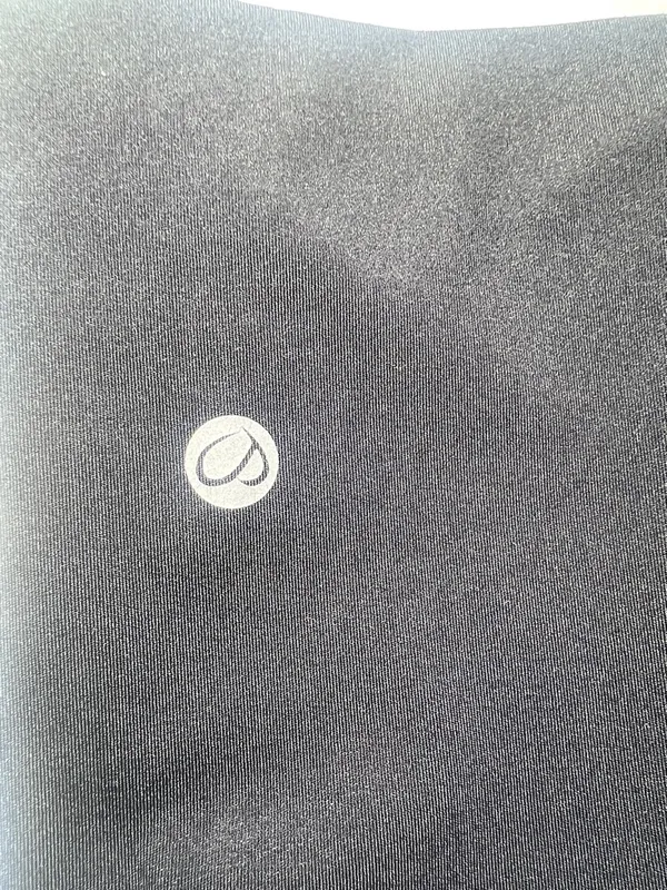 CRZ YOGA Black Leggings with Reflective Logo - Image 2