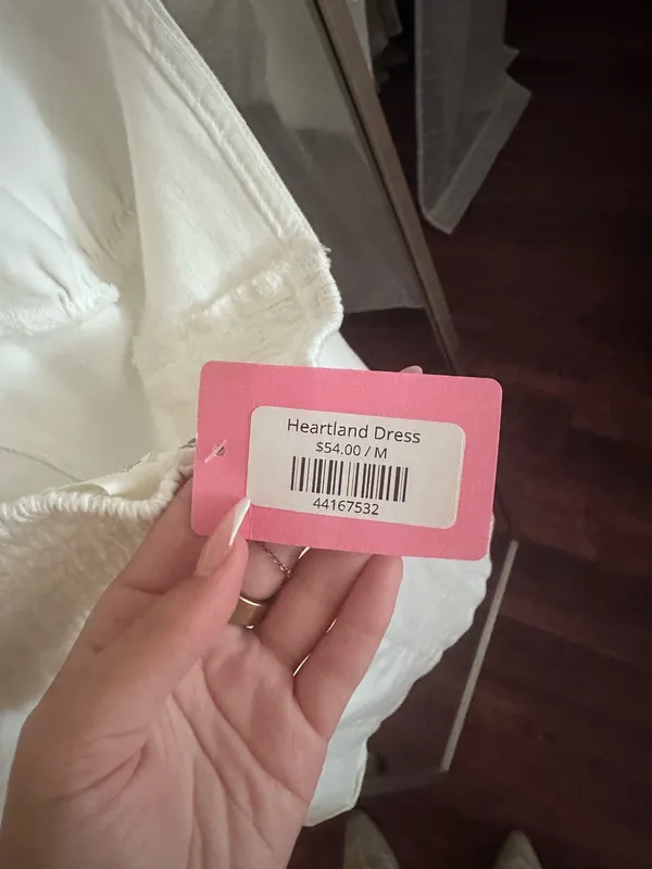 White Denim Dress Size M - Image 4