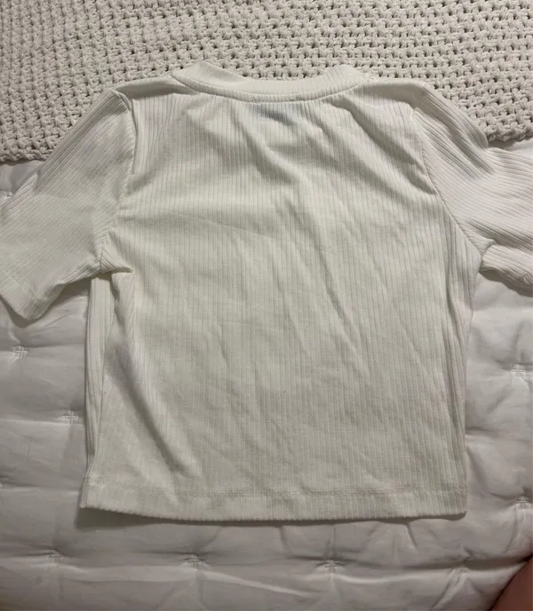 White Fox Crop Top - Image 2