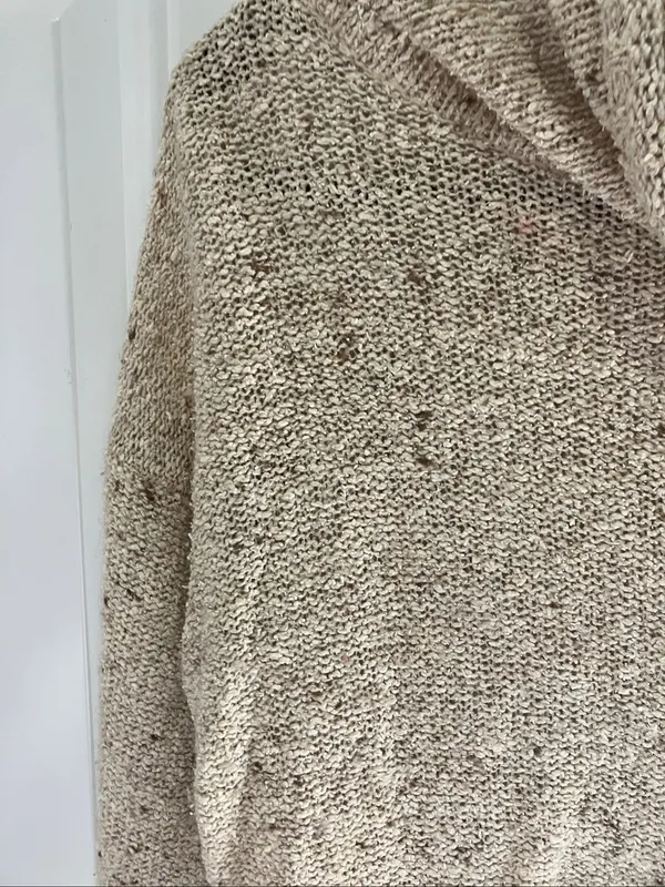 Women's Gerard Martin Vintage Cream Marled Knit Sweater - Medium - Image 6