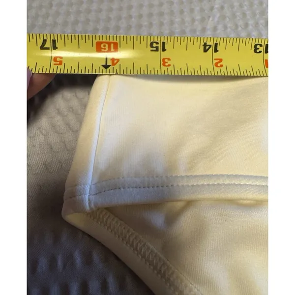 Kate Spade New York Women's Bikini Bottom Classic Hipster Cut Cream SZ Large NWT - Image 4