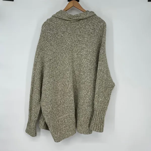 Angel of the North Chunky Knit Open Cardigan Alpaca Blend Slouchy Size M‎ - Image 2