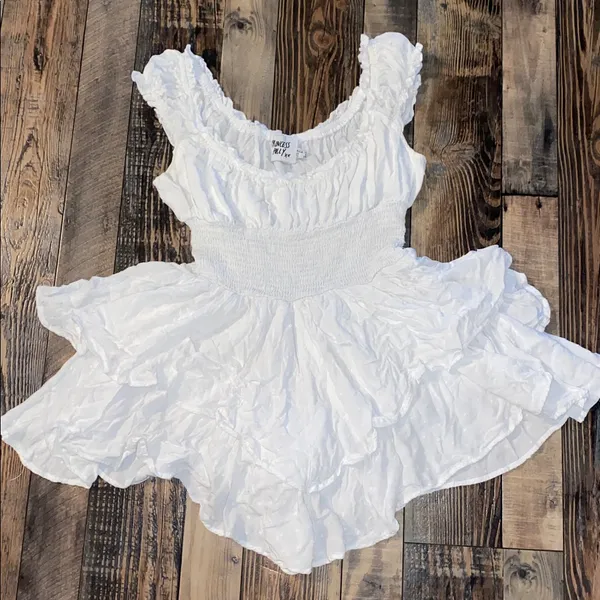 Princess Polly Love Galore white Romper Dress size 6 - Image 2