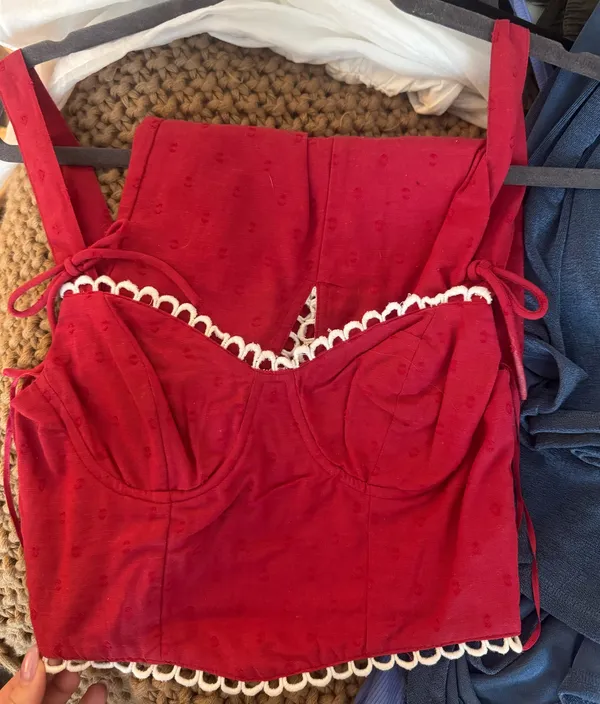 Melrose Matching set Red Size XS - Image 4
