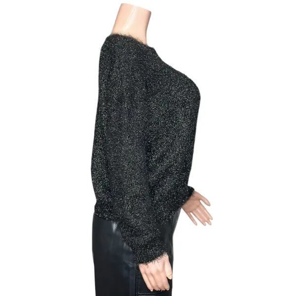 SÉZANE Zephir Oversized Knit Jumper, Black, XS - Image 9