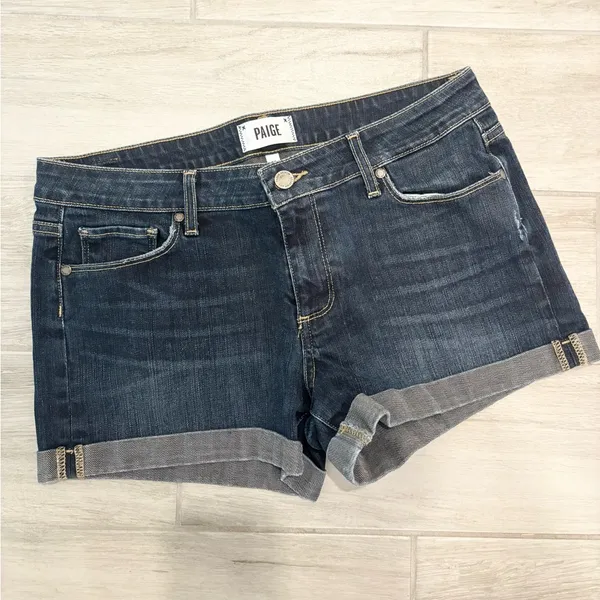 PAIGE Indigo Denim Jean‎ shorts size 29 - Image 3