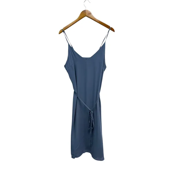 Lulus V-Neck Slip Dress in Denim Blue size Large NWT - Image 2