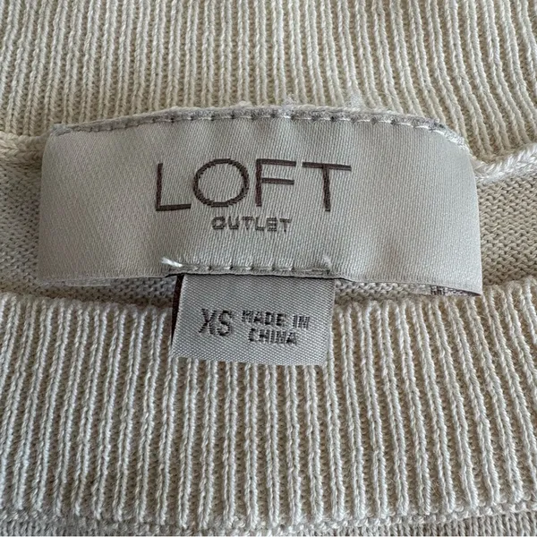 Loft pug 100% cotton crewneck sweater size xs - Image 8