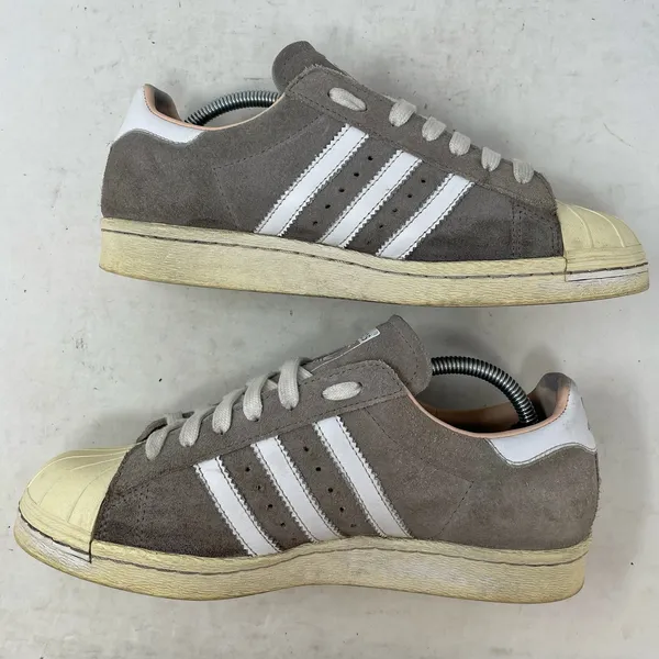 Adidas Original MI Superstar Shell Top Sneakers Womens 6.5 Grey - Image 8
