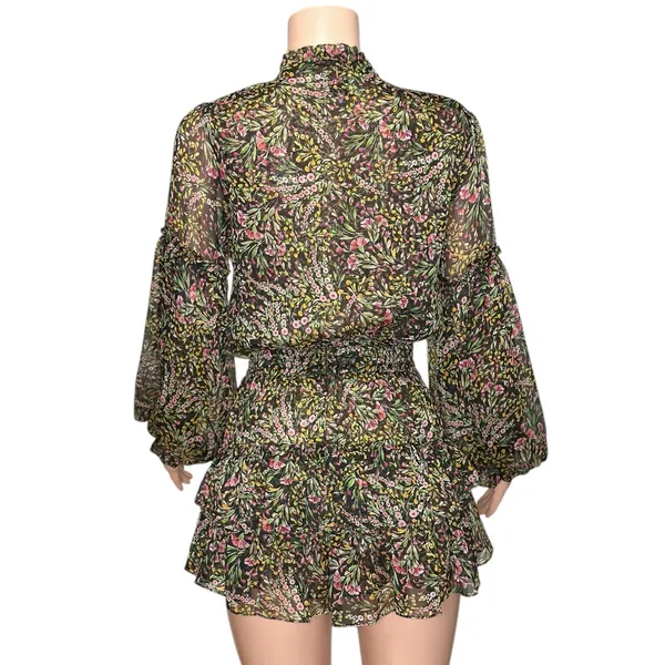 MISA LOS ANGELES Teya Mini Dress, Spring Bouquet, XS - Image 9