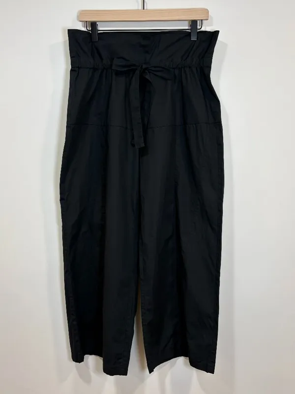 🌟 Bumpsuit 🌟 The Realxed Drawstring Poplin Wide Leg Pant Black Sz S - Image 6