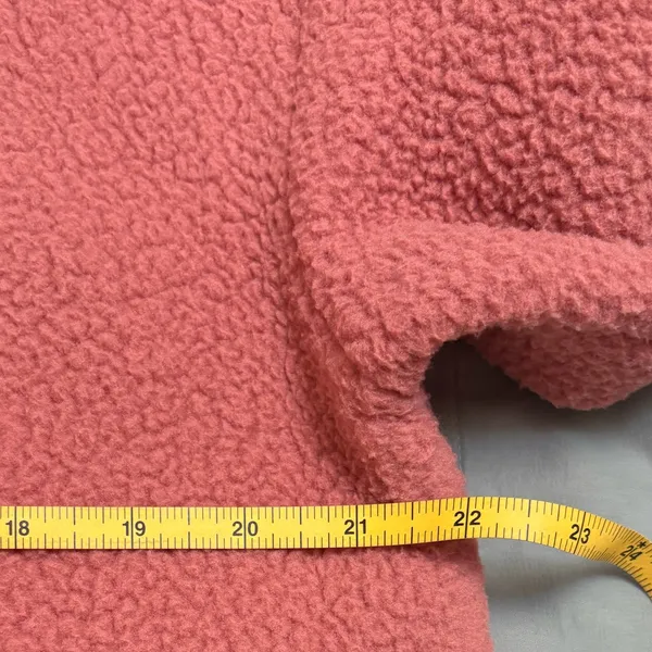 Madewell‎ (Re)Sourced Quilted-Pocket Popover Rose Dust Fleece Jacket Small EUC - Image 3