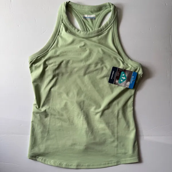 Columbia Boundless Trek Support‎ Tank Womens Small Green AL9322 Omni-Wick NWT - Image 3