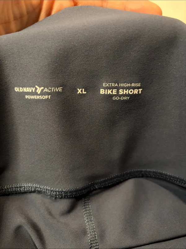 Old Navy Extra High Rise Bike Short Dusk Navy Blue 8” Inseam Size XL - Image 3