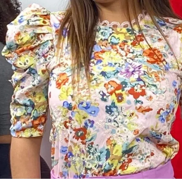 Floral blouse no strech - Image 2