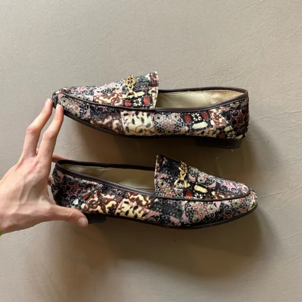 Sam Edelman Loraine Prima Ivory Velvet Loafers - Image 4