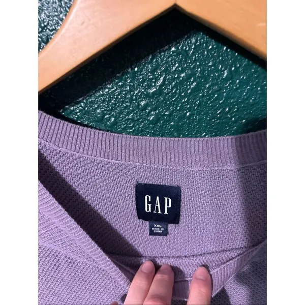 Gap Women's Seedstitch Sweater Size XxL Purple Ash - Image 2